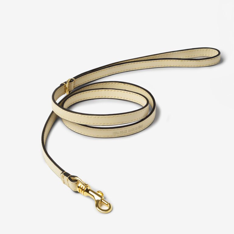 Smycz skórzana Vero Crema