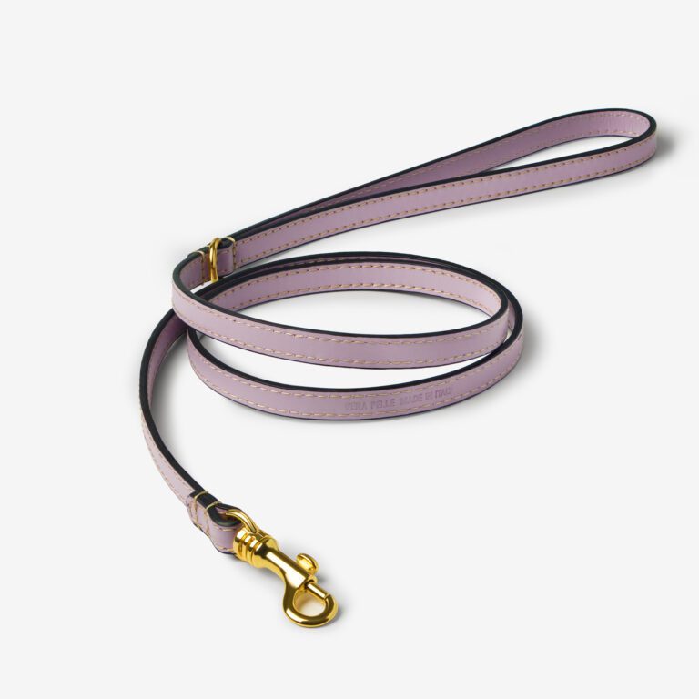 Smycz skórzana Vero Lavanda