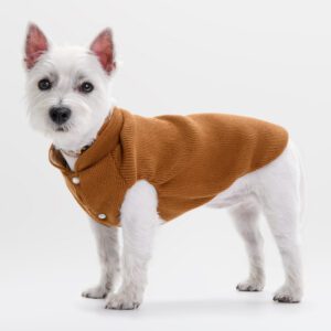 Płaszczyk przeciwdeszczowy dla psa Rivo Taupe Bomberka dla psa Brio Caramello