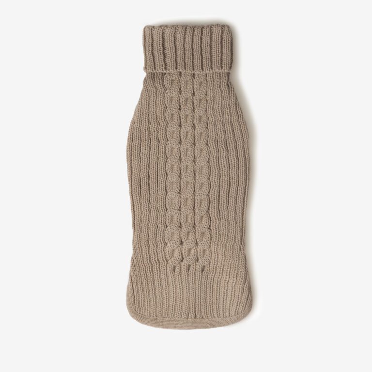 Sweterek dla psa Caldo Beige z wełny merino