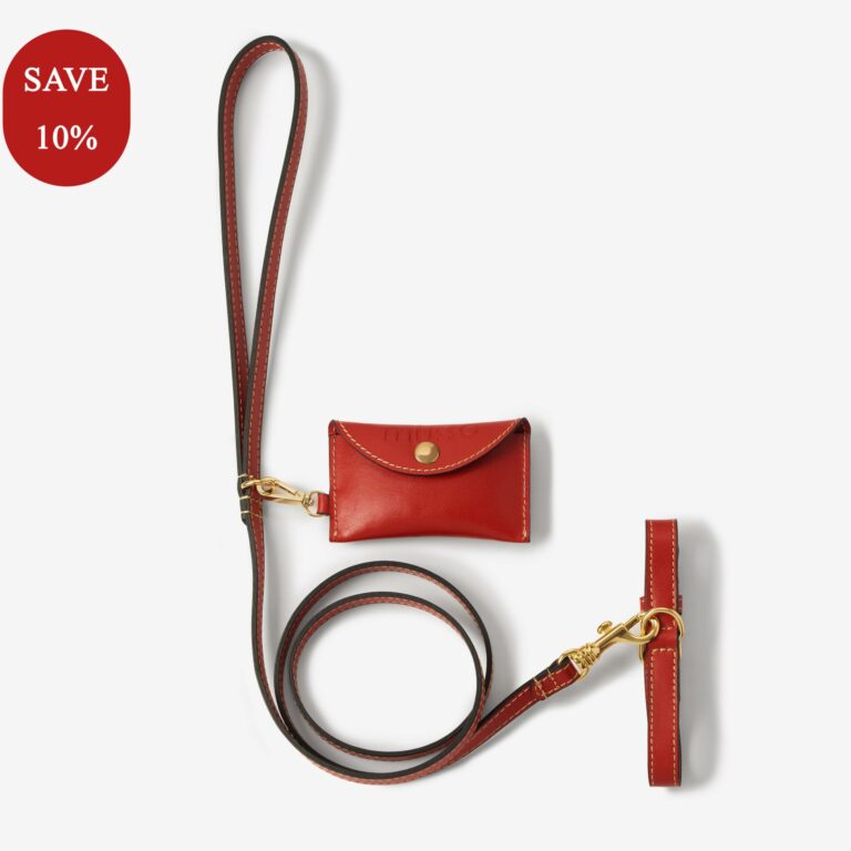 Zestaw z obrożą Vero Rosso