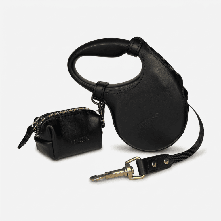 Finezza Nero Dog Walking Set